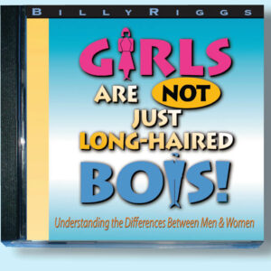 CD cover titled 'Girls Are Not Just Long-Haired Bois!' with bold colorful text.